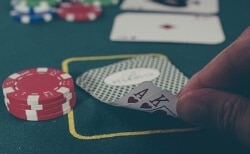 playing blackjack