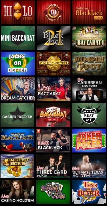 all casino games