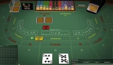 playing baccarat against banker